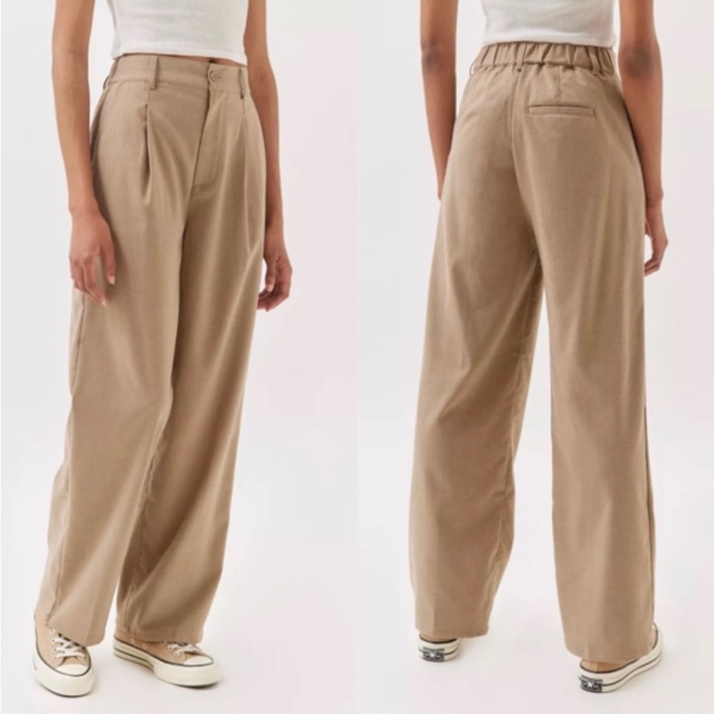 UO urban outfitters Menswear-inspired trouser high rise loose straight leg